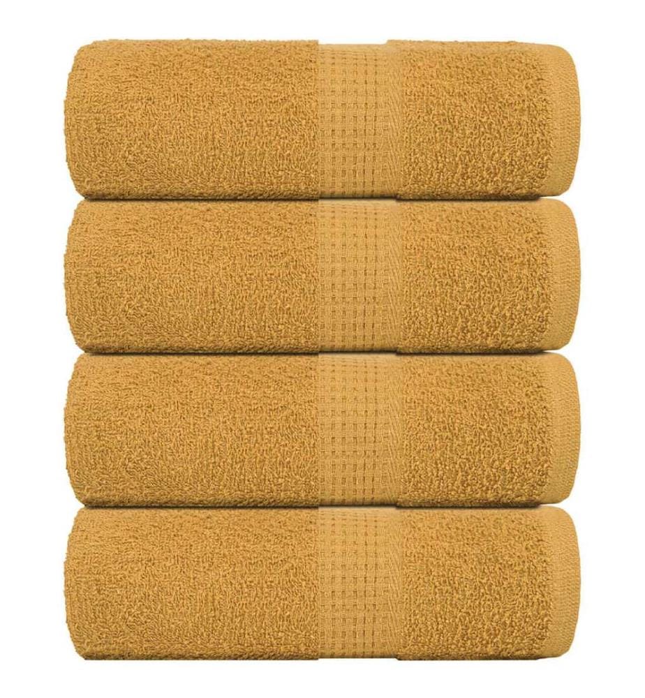 Serviettes d'invité FROGN 4 pcs doré 30x50 cm 360 g/m²