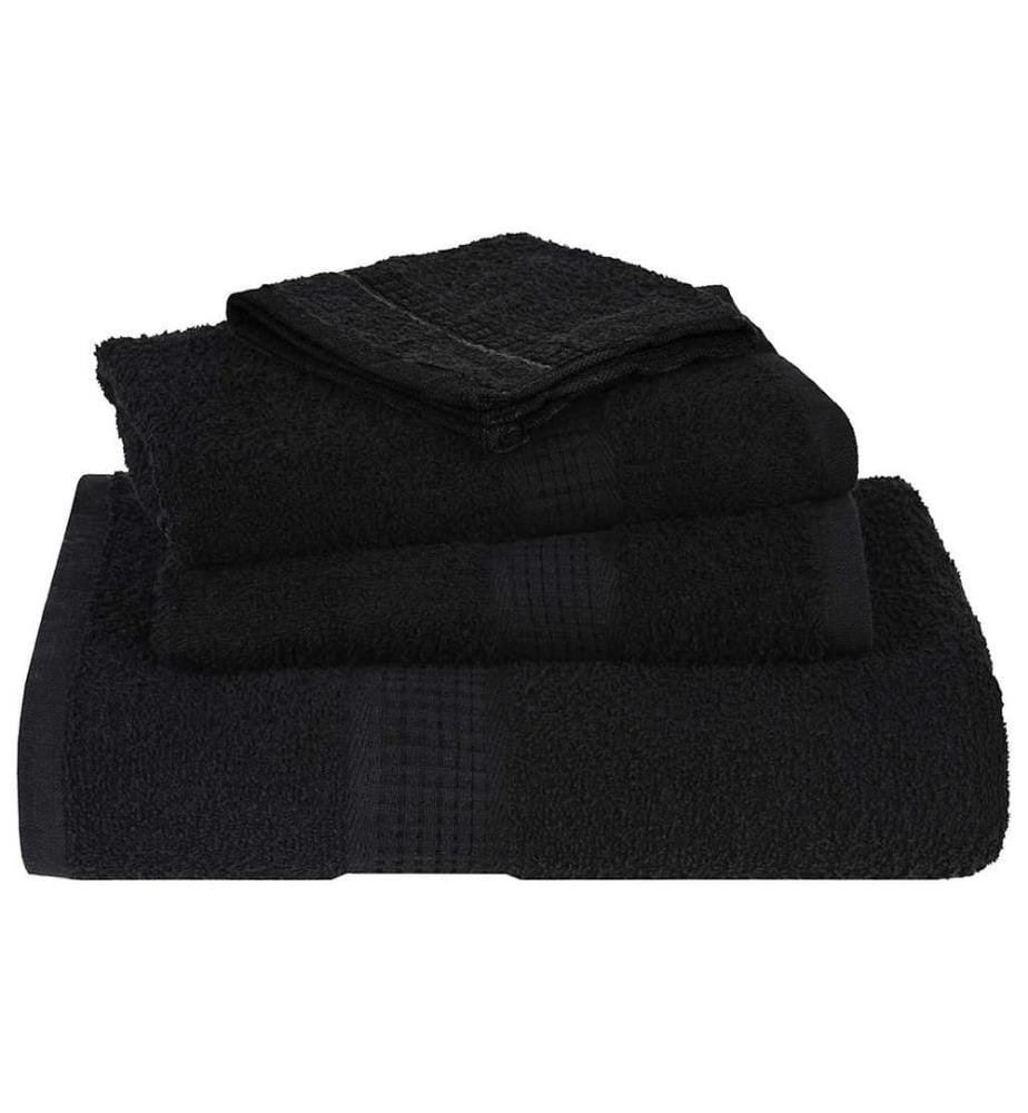 Waschtücher FROGN 10 Stk. Schwarz 30x30 cm 360 g/m²
