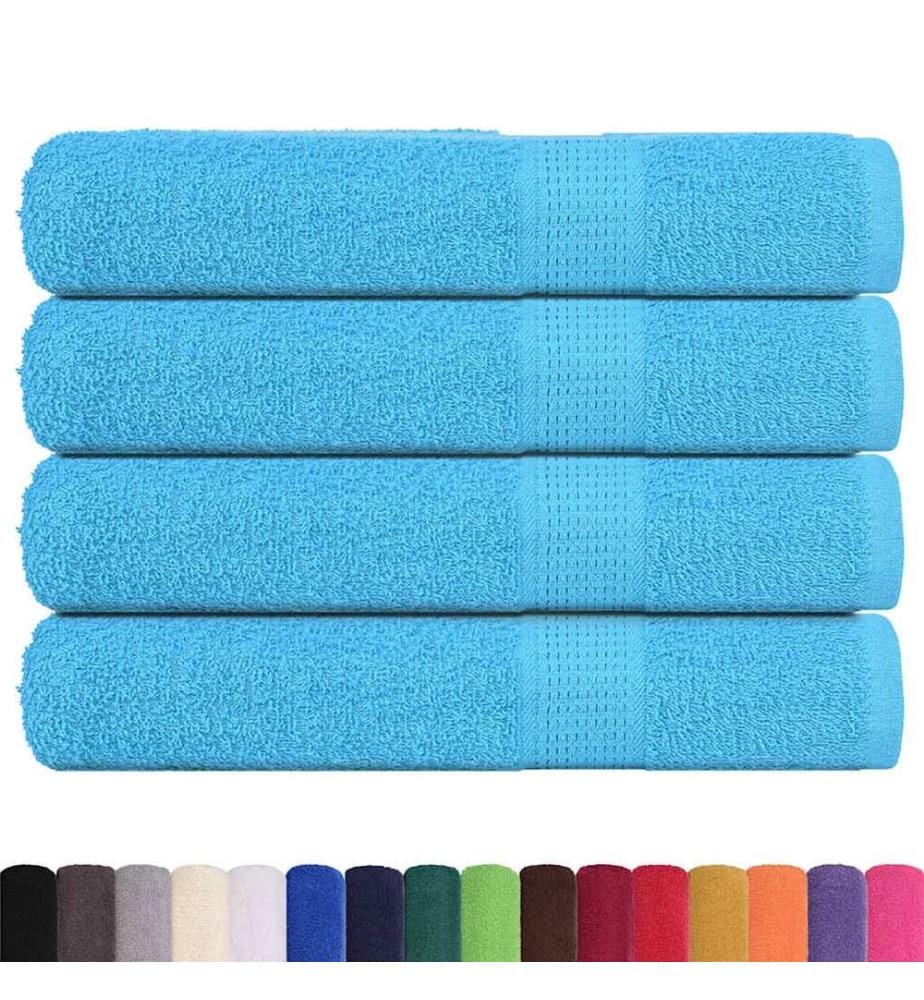 Serviettes FROGN 4 pcs turquoise 100x200 cm 360 g/m²