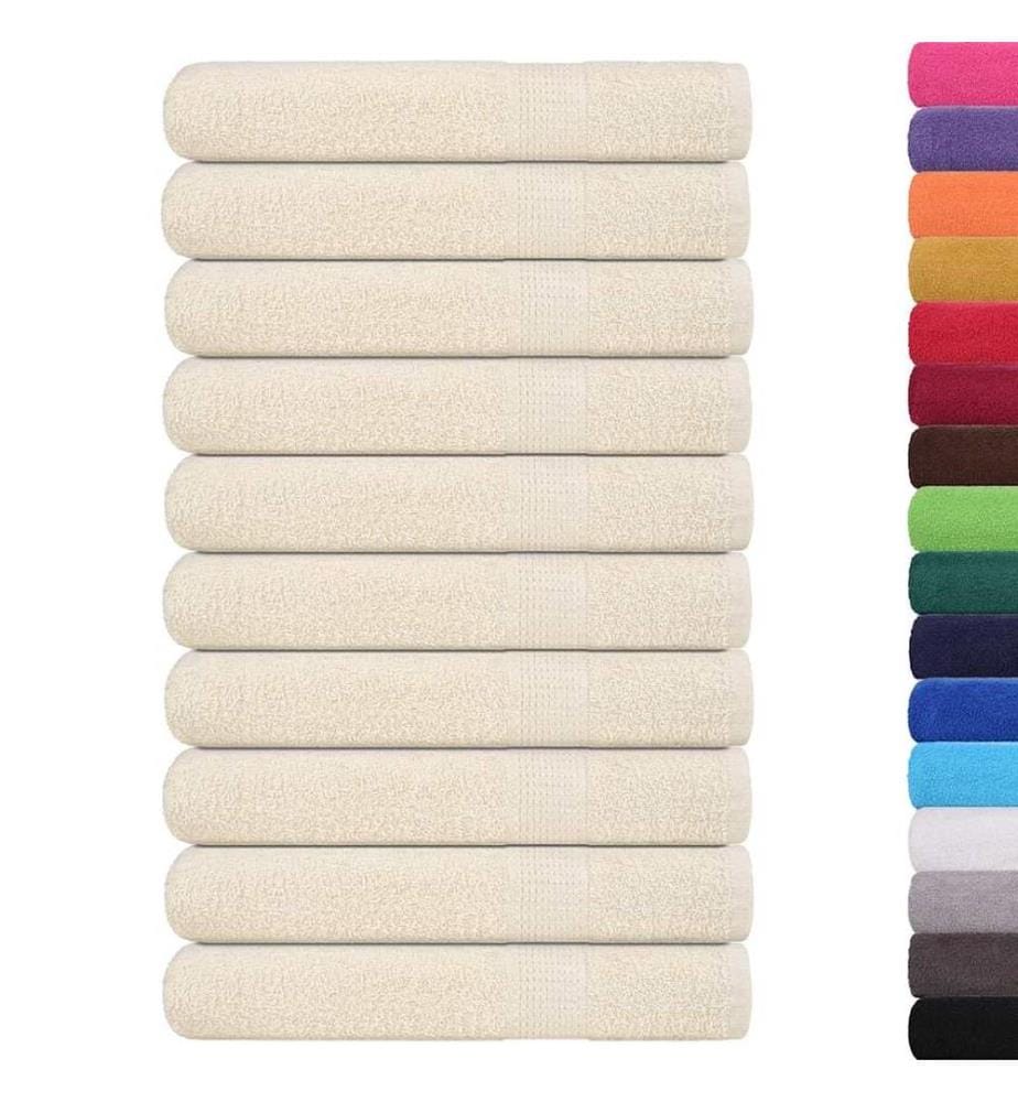 Serviettes FROGN 10 pcs crème 100x200 cm 360 g/m²