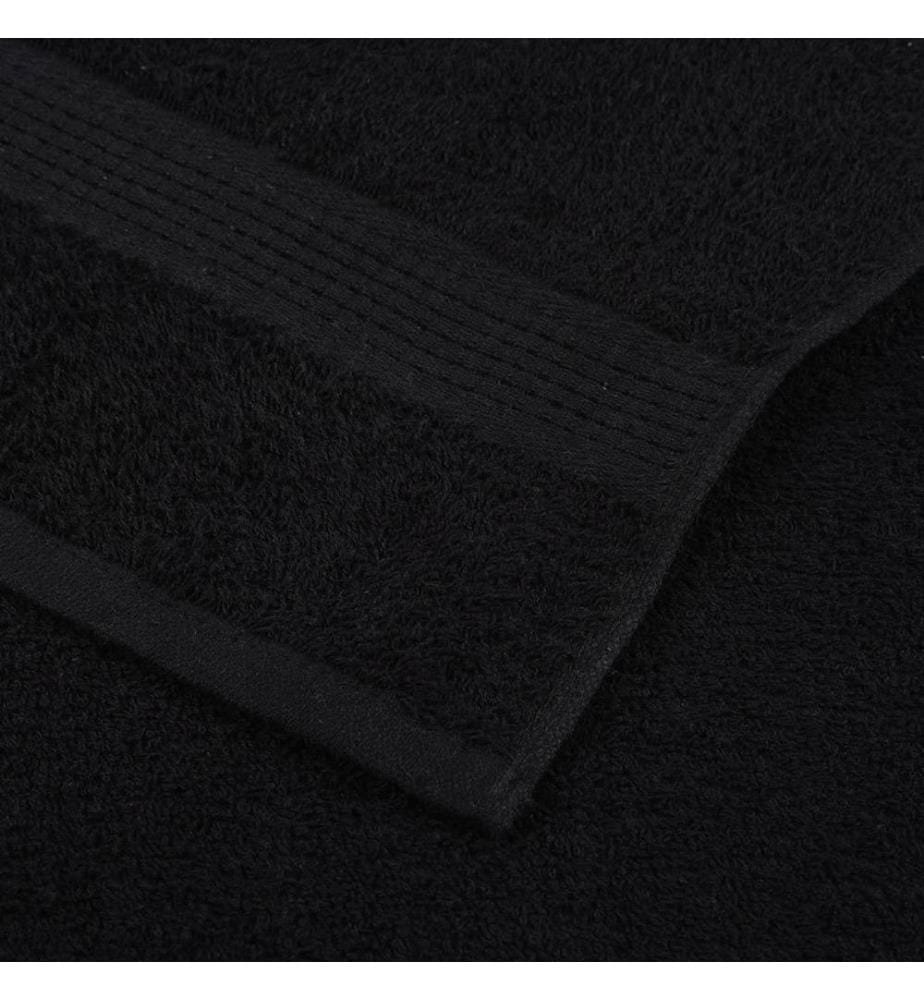 6-tlg. Handtuch-Set FROGN Schwarz 360 g/m²