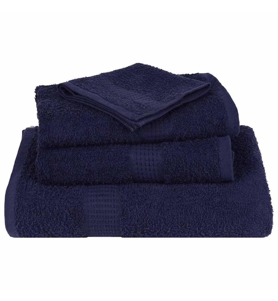 Ensemble de serviettes FROGN 12 pcs bleu marine 360 g/m²