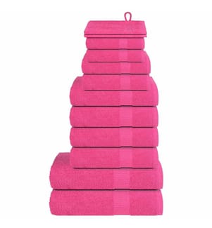 12-tlg. Handtuch-Set FROGN Rosa 360 g/m²
