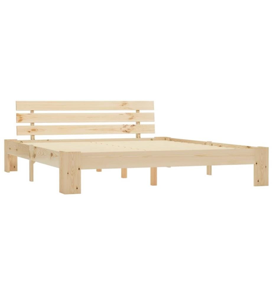 Cadre de lit sans matelas 180x200 cm bois massif de pin