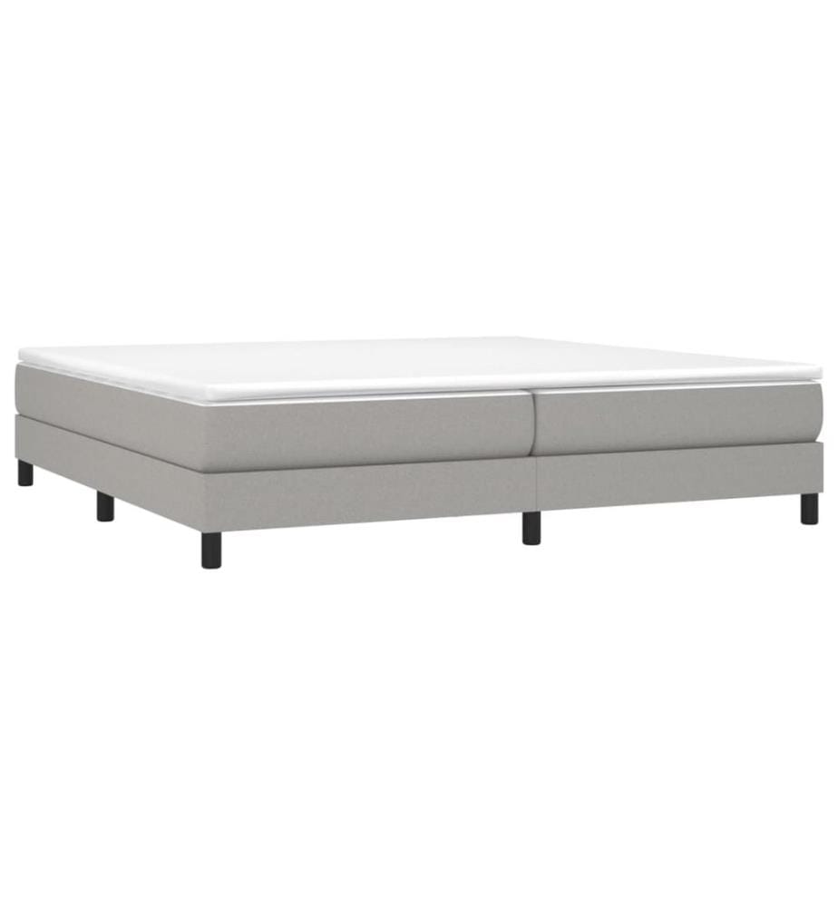 Boxspringbettgestell Hellgrau 200x200 cm Stoff