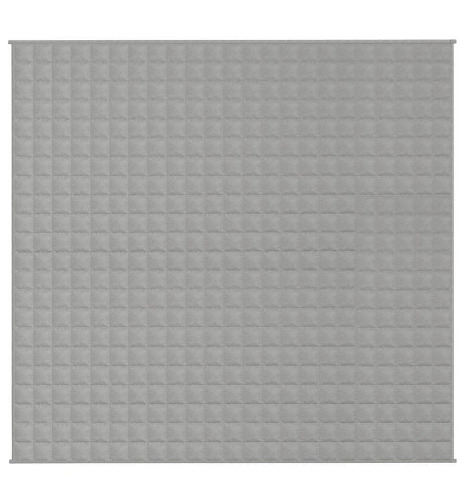 Couverture lestée Gris 220x240 cm 11 kg Tissu