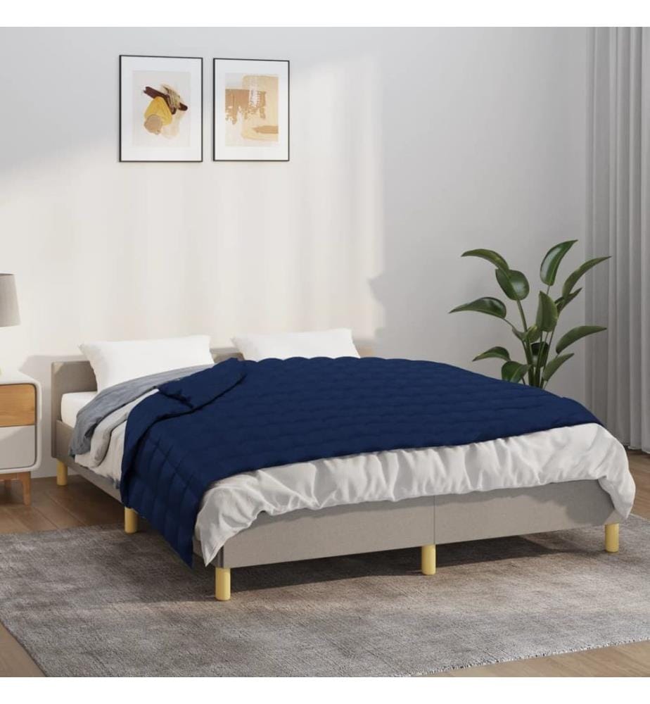 Gewichtsdecke Blau 140x200 cm 10 kg Stoff