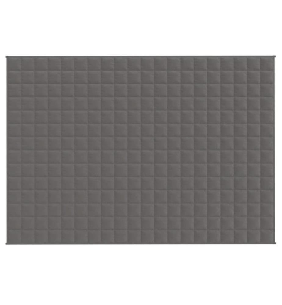 Gewichtsdecke Grau 140x200 cm 10 kg Stoff