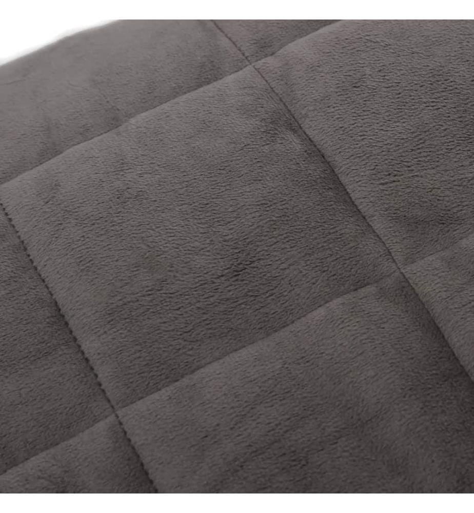 Gewichtsdecke Grau 140x200 cm 10 kg Stoff