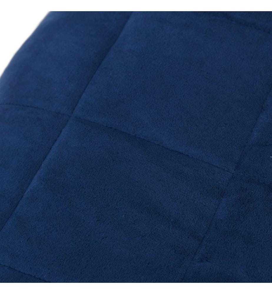 Gewichtsdecke Blau 135x200 cm 6 kg Stoff