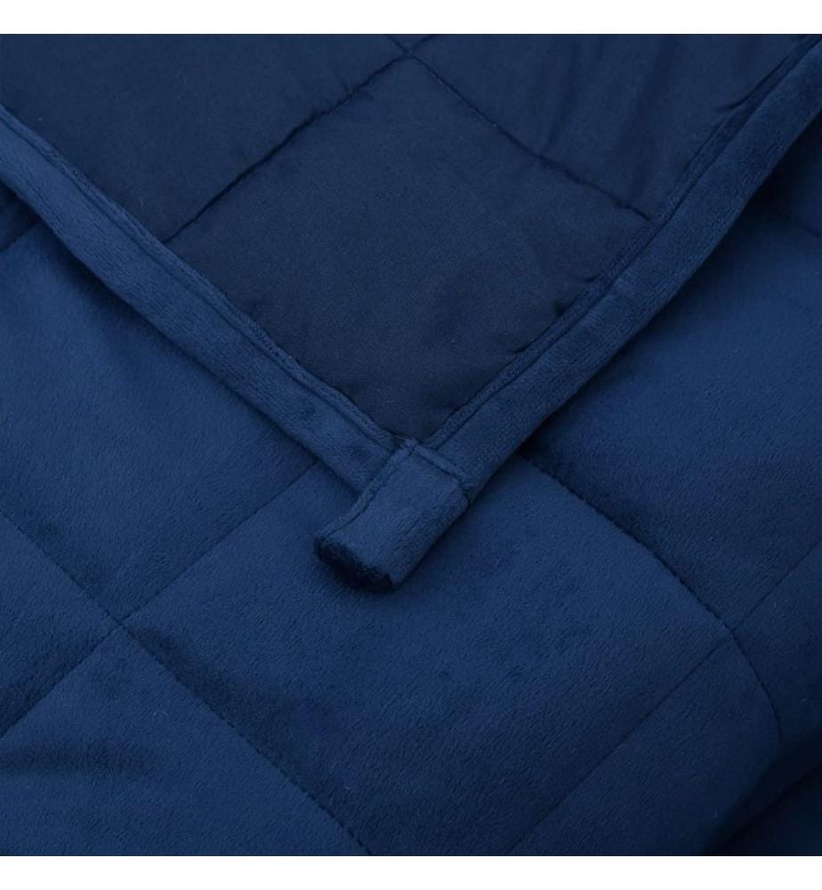 Gewichtsdecke Blau 135x200 cm 6 kg Stoff