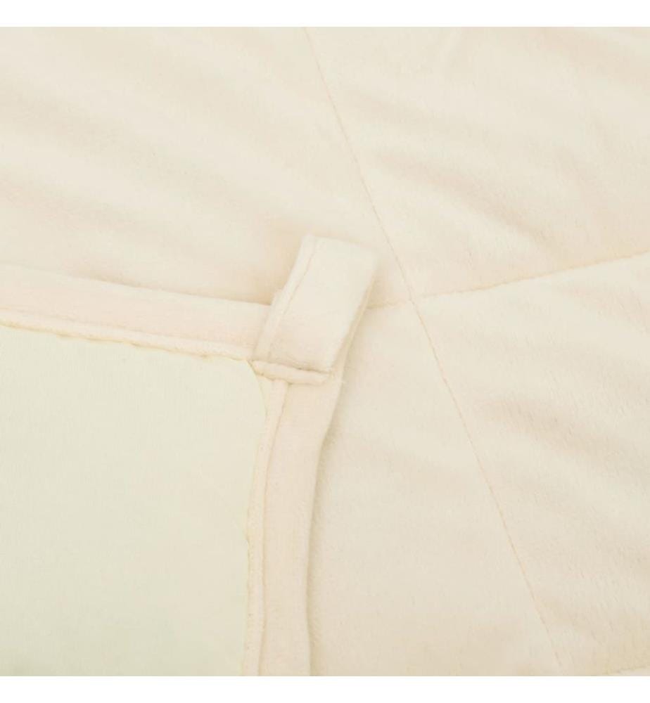 Couverture lestée Crème clair 200x230 cm 13 kg Tissu