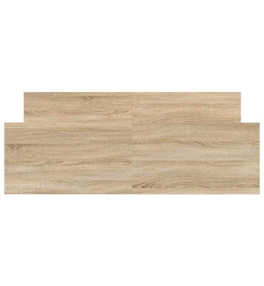 Cadre de lit sans matelas chêne sonoma 140x200 cm