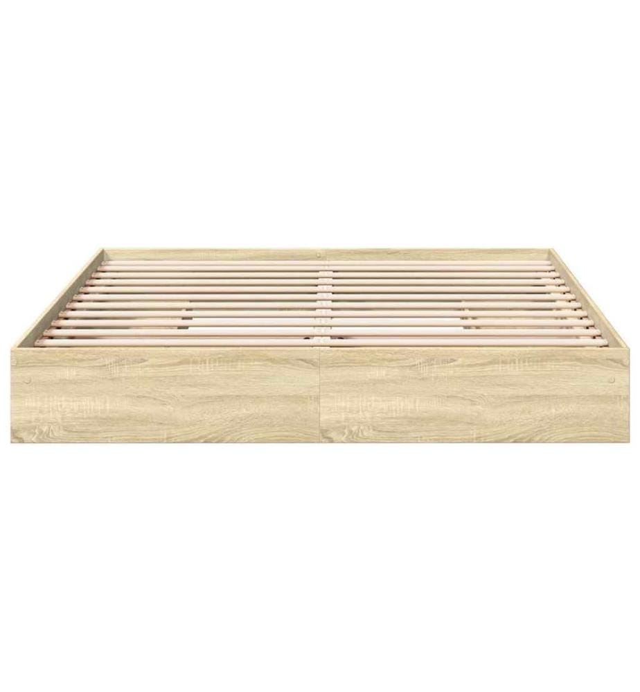 Bettgestell mit Schubladen Sonoma-Eiche 180x200cm Holzwerkstoff