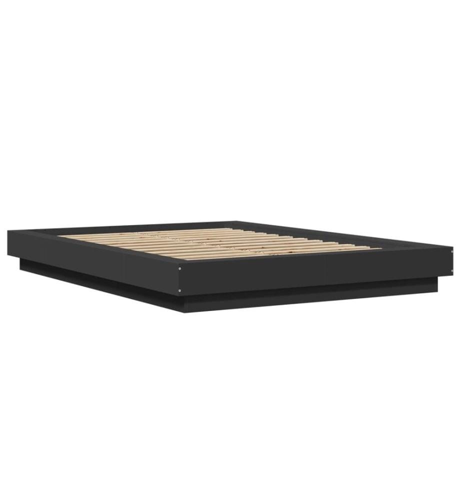 Bettgestell Schwarz 120x200 cm Holzwerkstoff