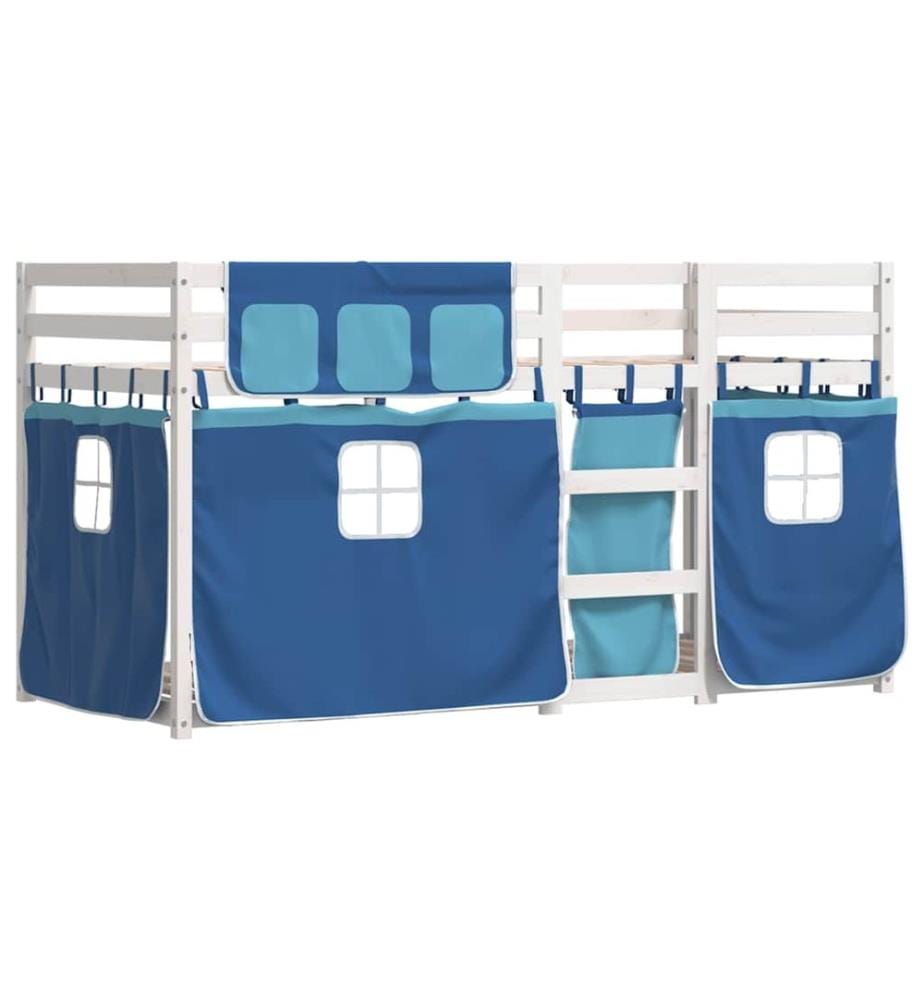 Lit superposé sans matelas 90x200 cm bois de pin massif