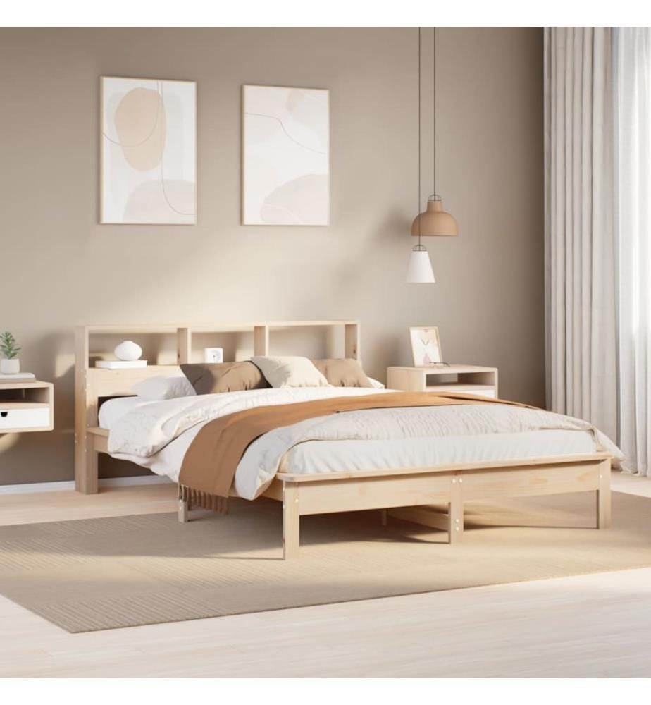 Massivholzbett ohne Matratze 140x200 cm Kiefernholz