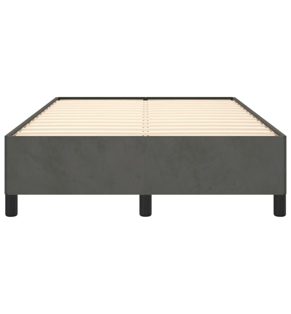 Bettgestell ohne Matratze Dunkelgrau 120x200 cm Samt