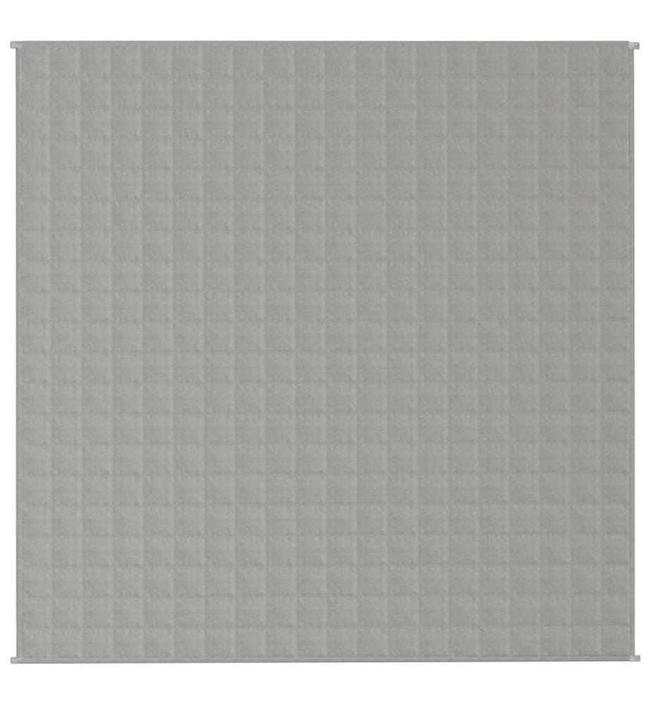 Gewichtsdecke Grau 200x200 cm 9 kg Stoff