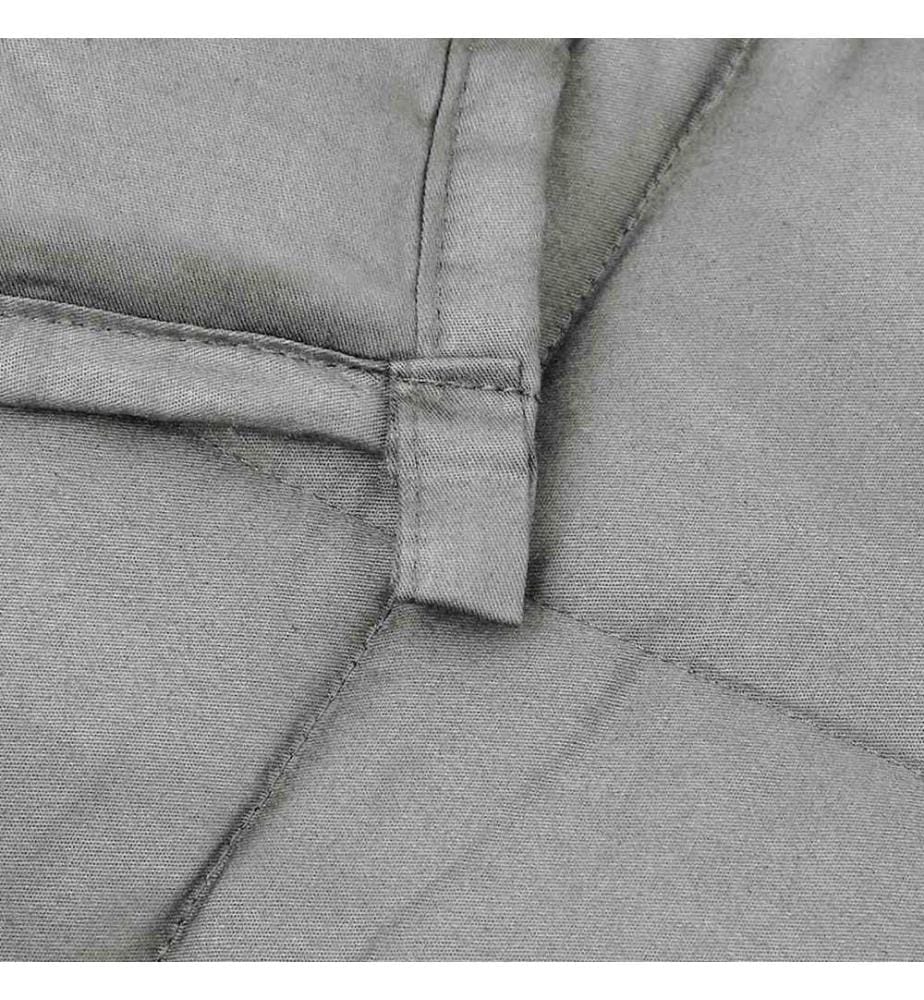 Gewichtsdecke Grau 200x200 cm 9 kg Stoff
