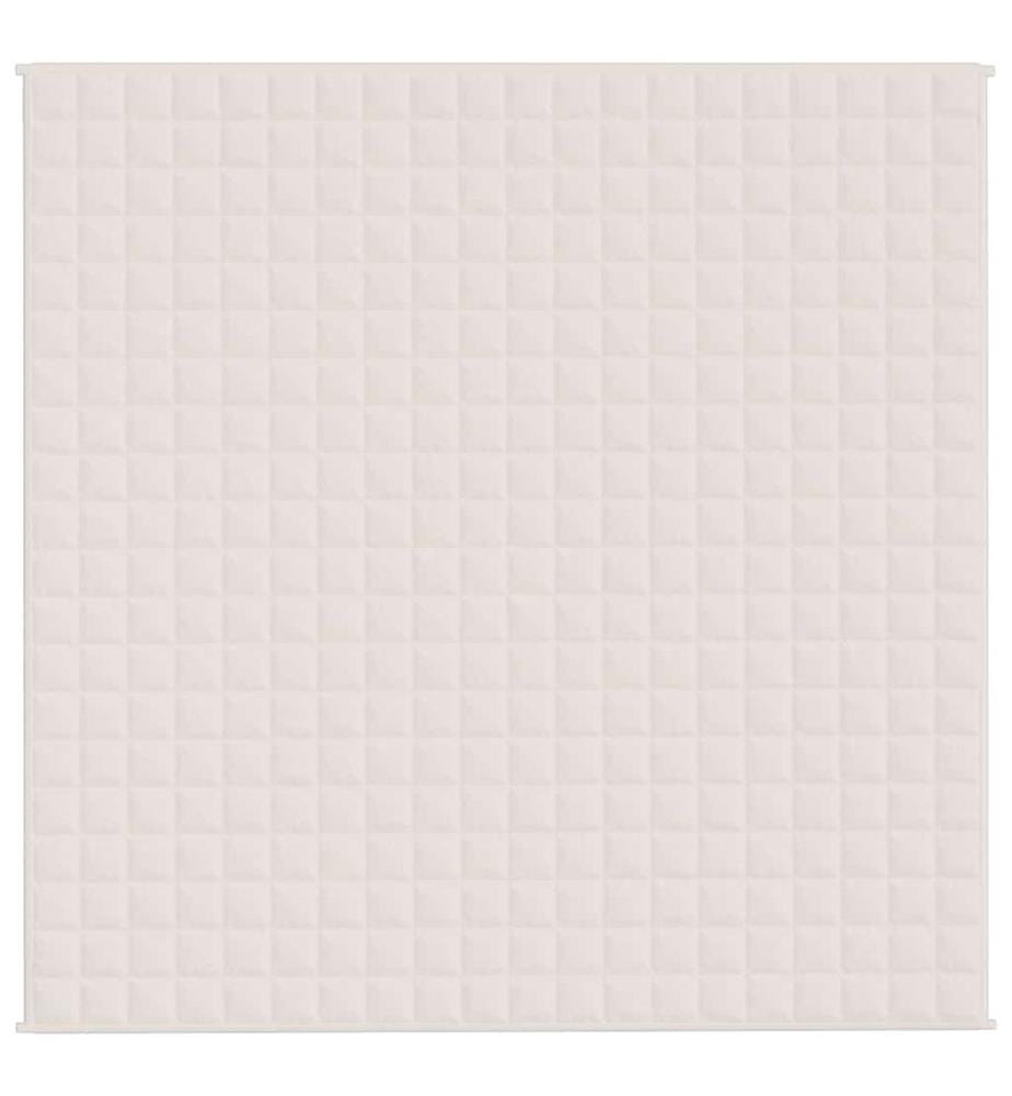 Gewichtsdecke Hellcreme 200x200 cm 9 kg Stoff