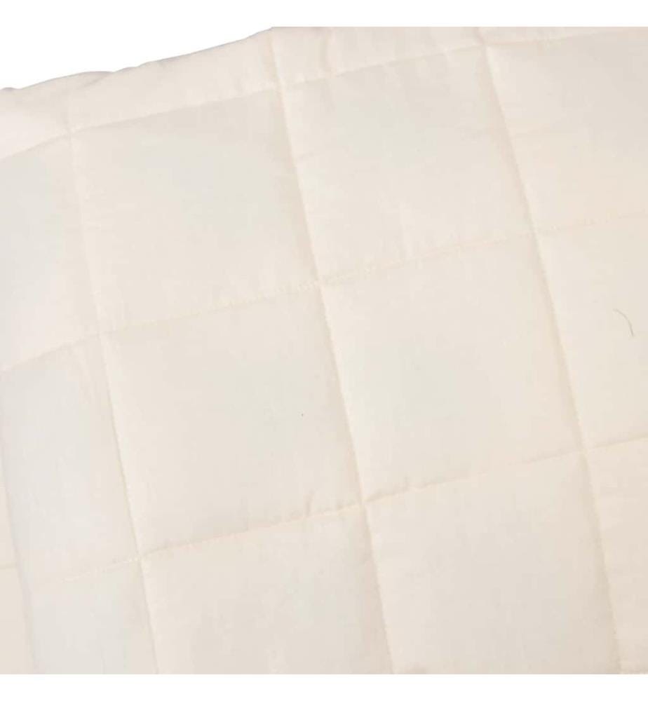 Gewichtsdecke Hellcreme 200x200 cm 9 kg Stoff