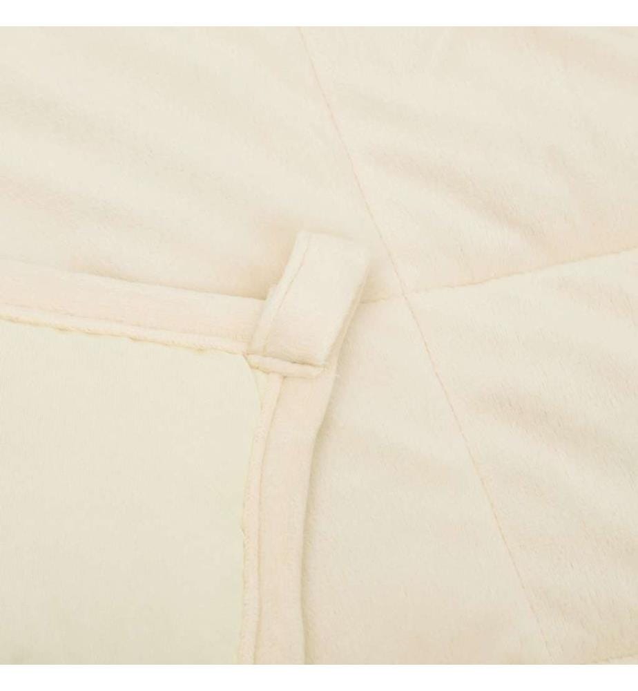 Gewichtsdecke Hellcreme 200x200 cm 9 kg Stoff