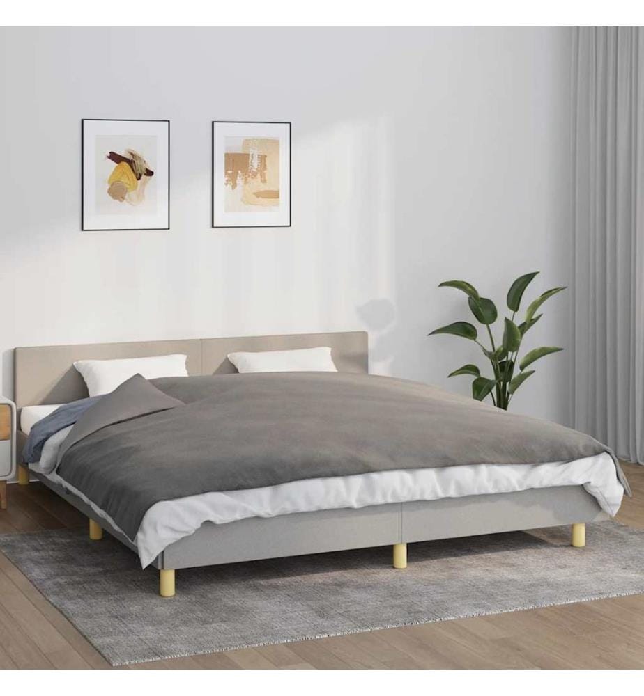 Couverture lestée avec housse Gris 155x220 cm 7 kg Tissu
