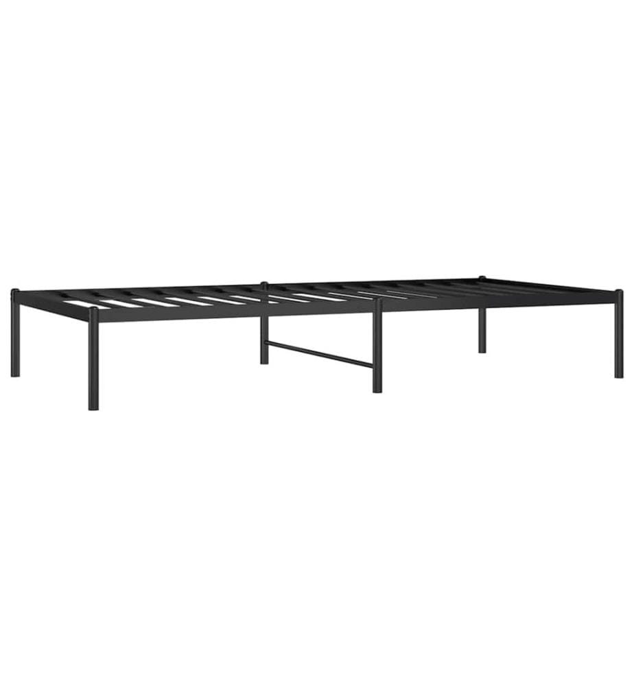 Bettgestell Metall Schwarz 90x190 cm