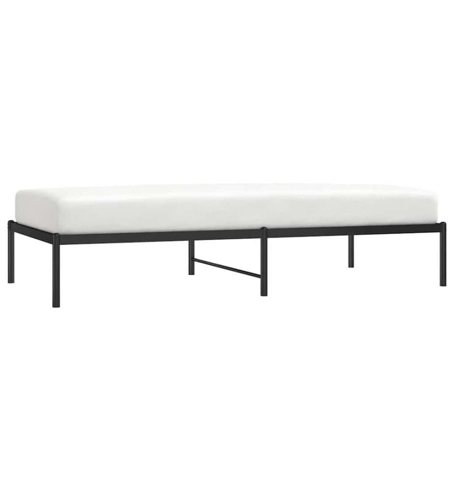 Bettgestell Metall Schwarz 90x190 cm