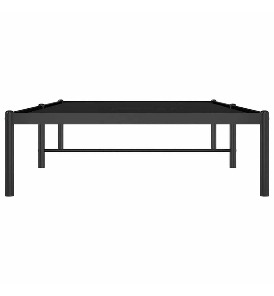 Bettgestell Metall Schwarz 90x190 cm