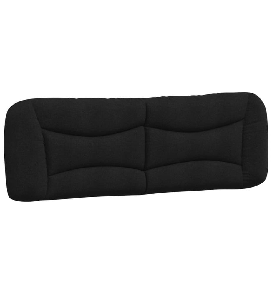 Coussin de tête de lit Hvar noir 160 cm tissu