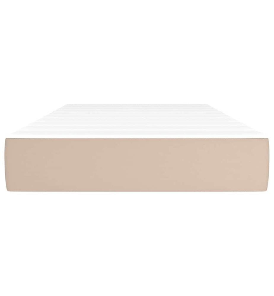 Matelas à ressorts ensachés pour enfants fermeté moyenne 80x160 cm similicuir