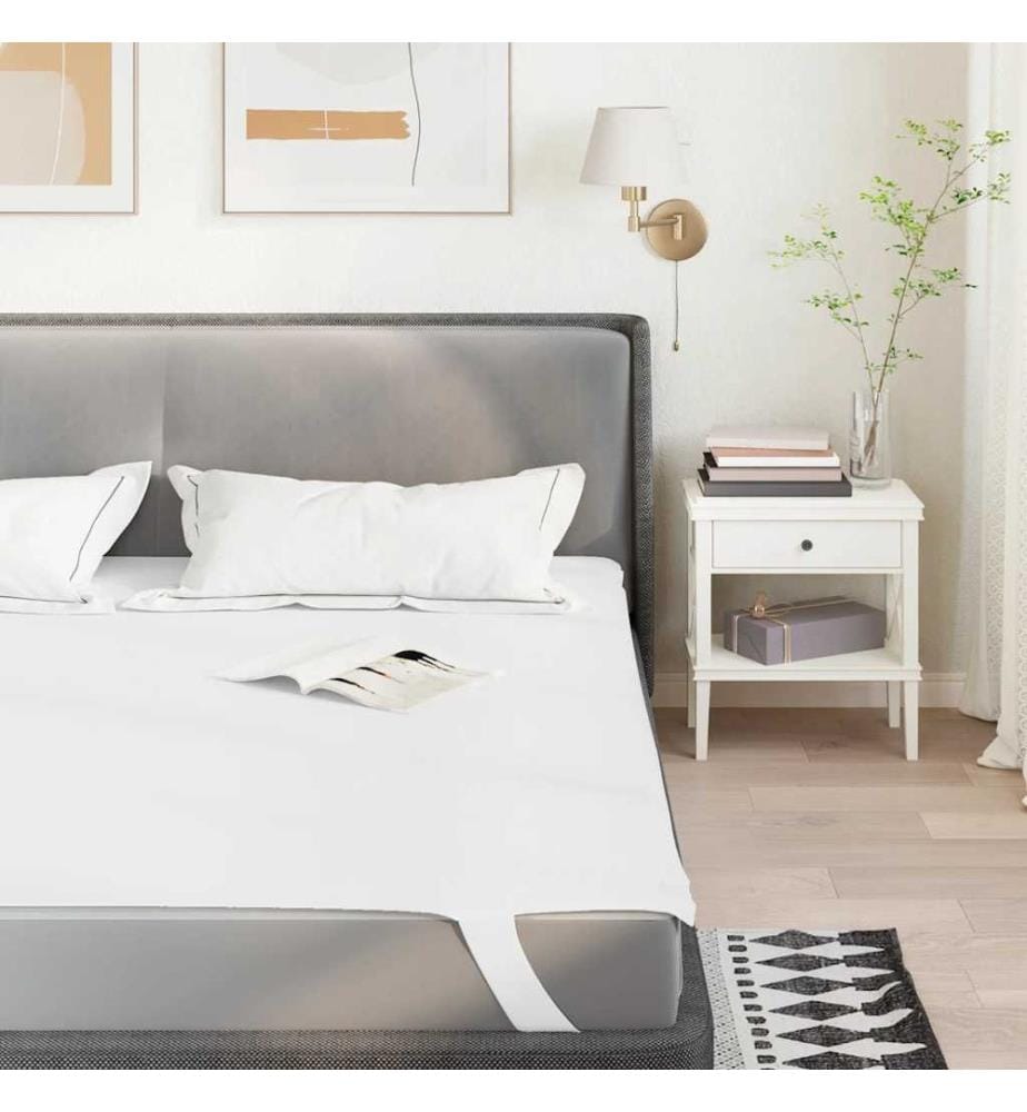 Protège-matelas blanc 160x200 cm imperméable