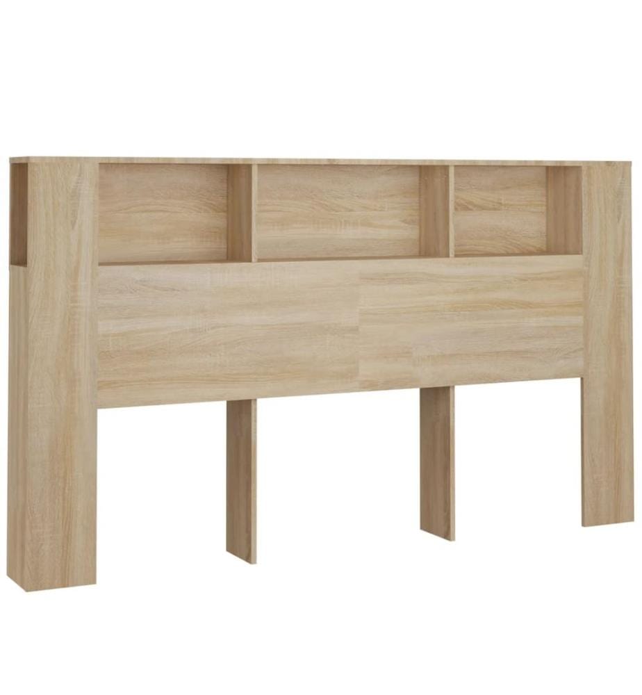 Kopfteil mit Ablagen Sonoma-Eiche 180x18,5x104,5 cm