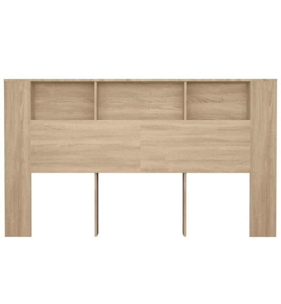 Kopfteil mit Ablagen Sonoma-Eiche 180x18,5x104,5 cm