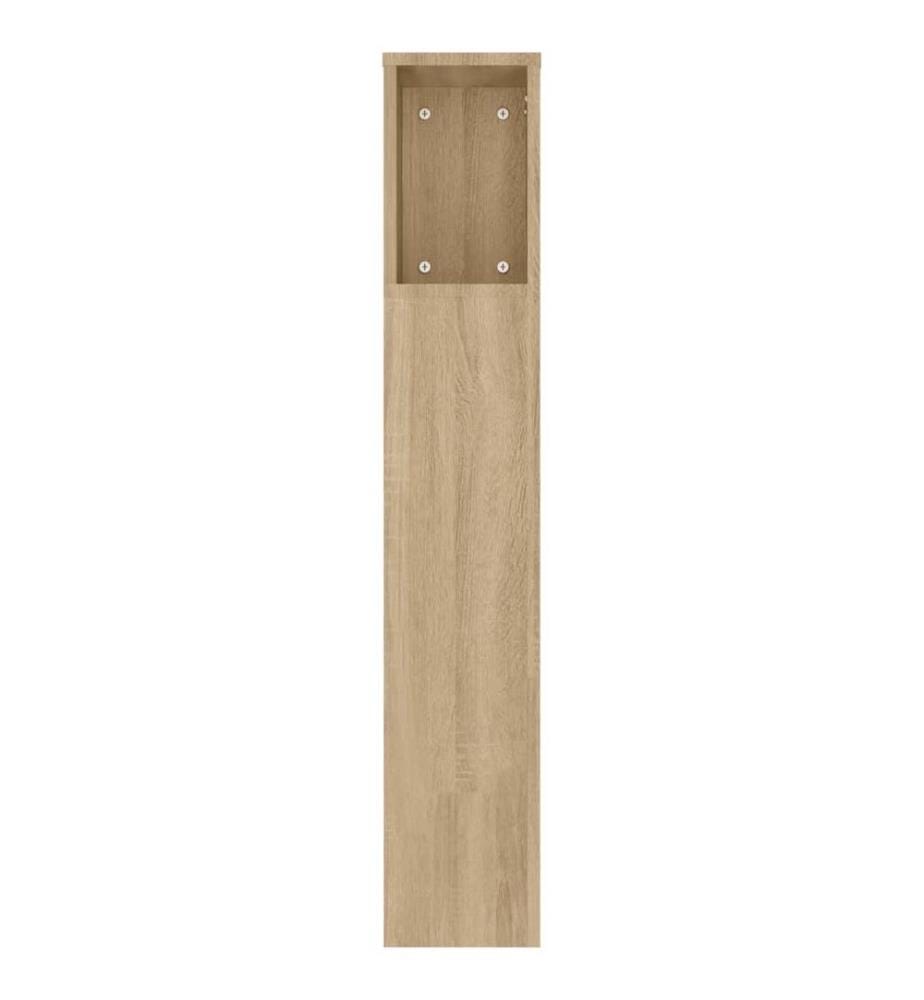 Kopfteil mit Ablagen Sonoma-Eiche 180x18,5x104,5 cm