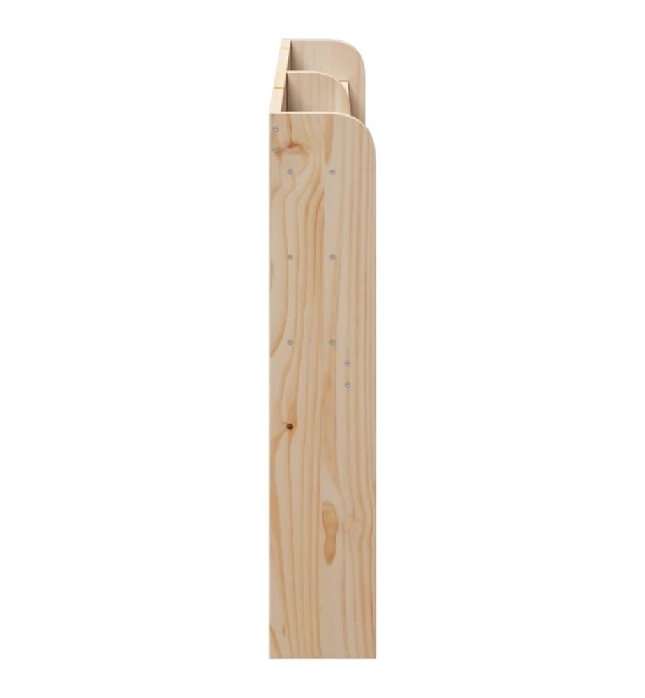 Kopfteil mit Ablagen 150 cm Massivholz Kiefer