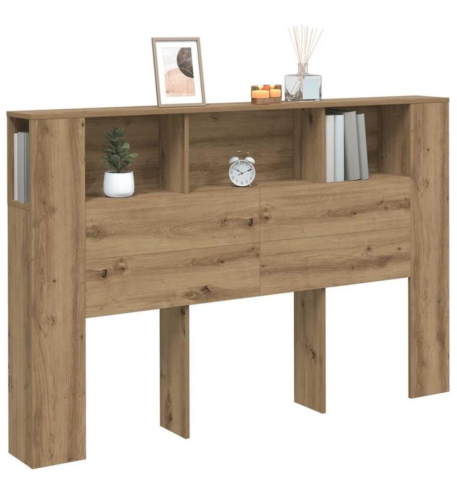 Armoire à tête de lit Chêne artisanal 160 x 18,5 x 103,5 cm Bois d'ingénierie