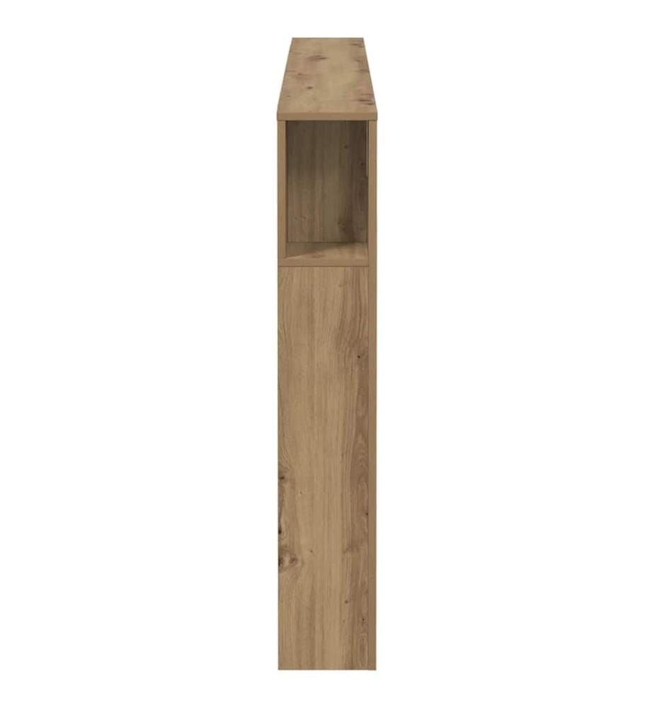 Armoire à tête de lit Chêne artisanal 160 x 18,5 x 103,5 cm Bois d'ingénierie