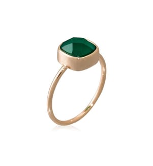 Bague Ella - Vert et Doré