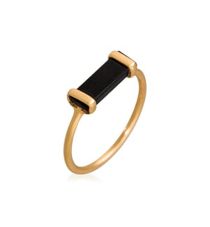 Bague Eléonore - Noir et Doré