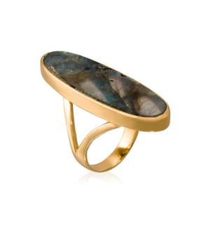 Bague Olivia - Gris et Doré