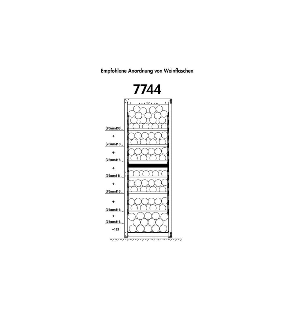 TRISA - Weinklimaschrank 7744.0145 Schwarz, Links