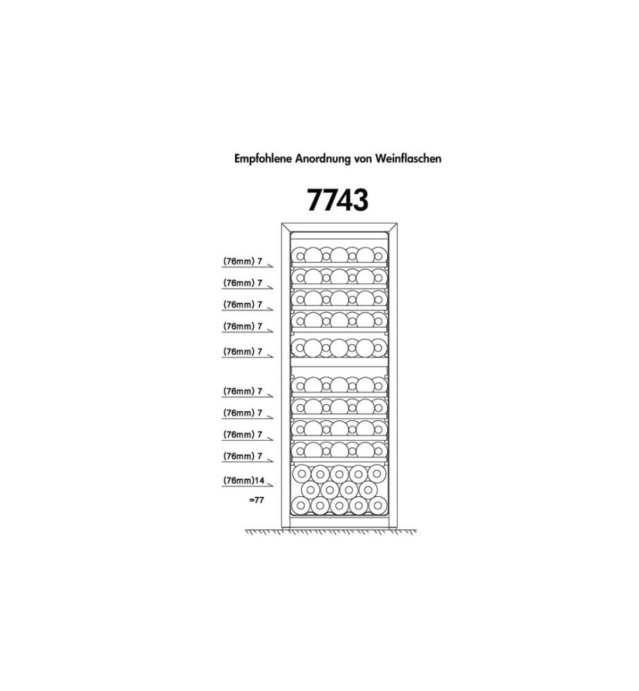 TRISA - Weinklimaschrank 7743.0145 Schwarz, Links