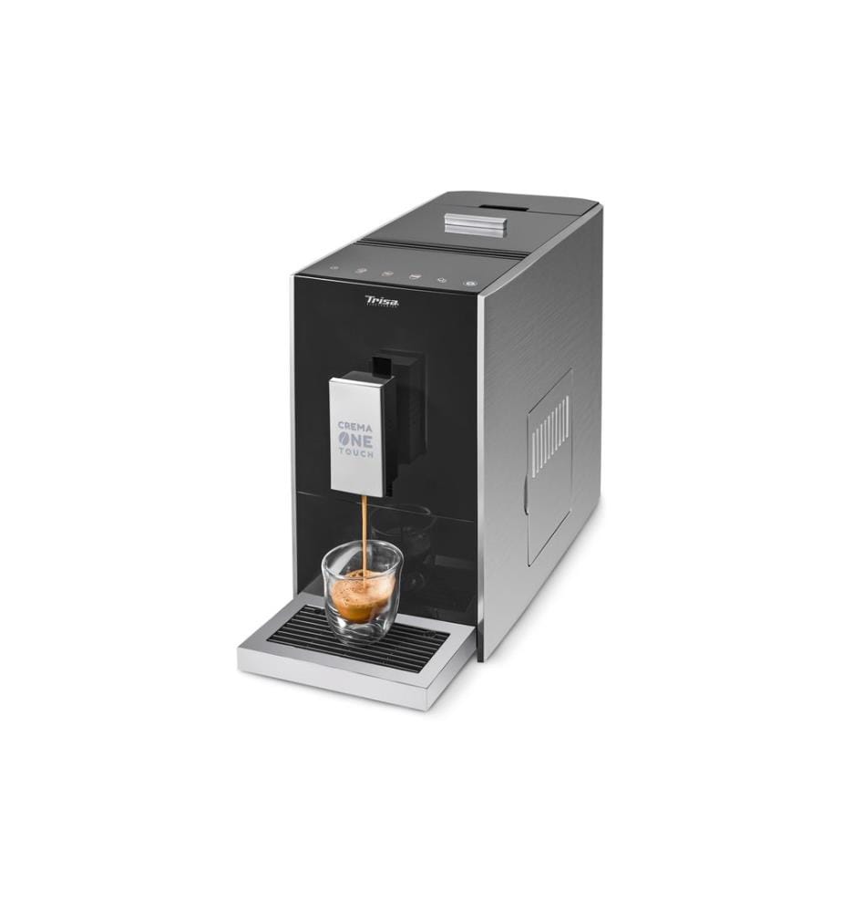 TRISA - Machine à café automatique Crema One Touch Noir/Argenté