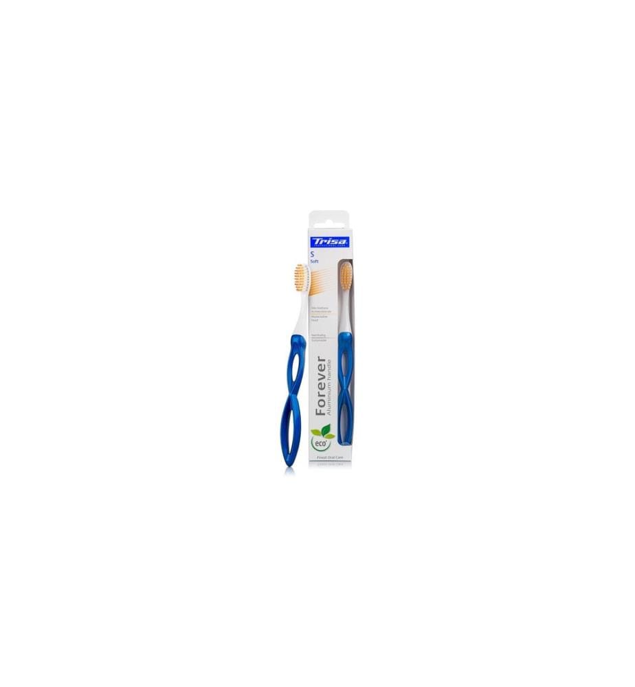 TRISA - Brosse à dents manuelle Forever Soft Bleu 1 pièce