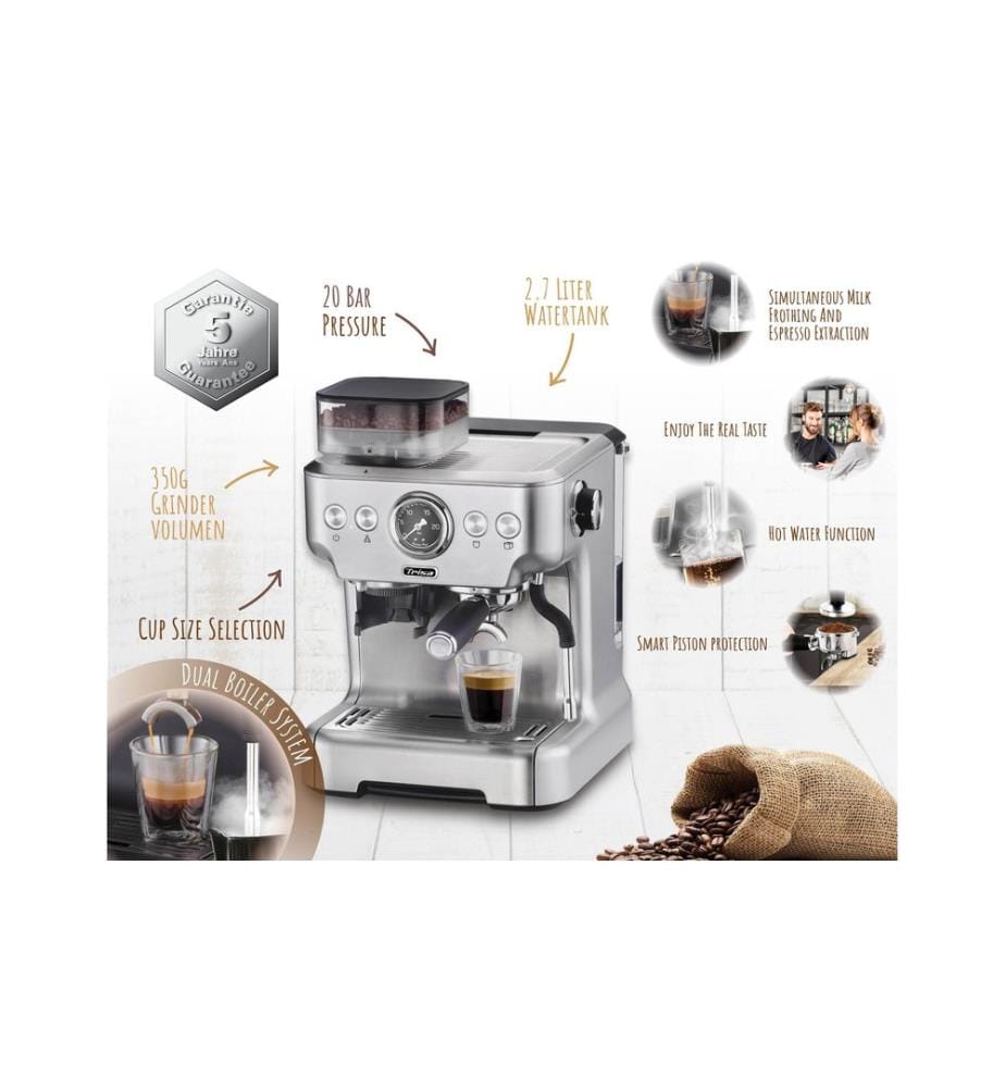 TRISA - Machine à expresso Barista Plus Argenté
