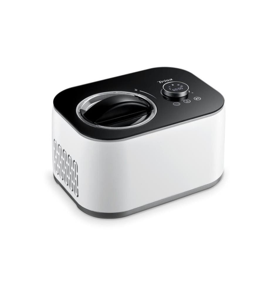 TRISA - Machine à glace La Cremeria Plus 1 l, Noir/Blanc