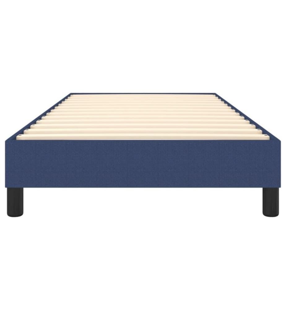 Boxspringbett Blau 80x200 cm Stoff